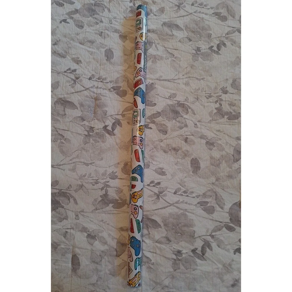 NIB 6 Rolls Wrapping Paper Spritz Video Games Controller 20 Sq Ft Eac Gift Wrap